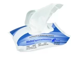 Medizid® Rapid QF Flowpack alkoholische Desinfektionstücher für Oberflächen