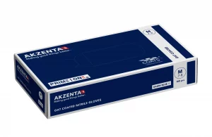 AKZENTA|ONE - Supreme STYLE Nitril Handschuhe, COATS® kolloidalem Hafermehl hypoallergen und dermatologisch getestet Farbe Dawn Blue, puderfrei, nicht steril, Karton a 10 x 100 Stk Box